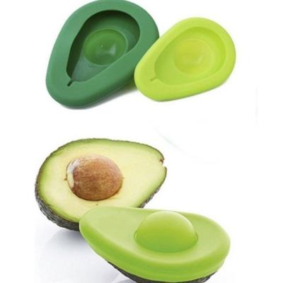 China Cheap viable wholesale 14*10*2.5cm avocado shape silicone storage box for sale