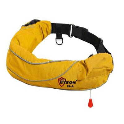 China Unisex Oxford Cloth Belt Pack Life Vest Pocket Inflatable Life Vest For Fishing for sale