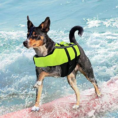 China Water Safety Products Eyson Dog Saver Life Jacket Inflatable Adjustable Dog Life Vest For Boating Dog Swimming Surfing Jacket for sale