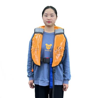 China High Quality Adult Leather Life Jacket Vest SOLAS Life Vest Rescue Jacket For Navy for sale