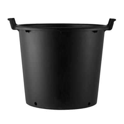 China Factory direct sale black gallon pot flower pot family minimalist balcony planting flower and plant planting pot for sale