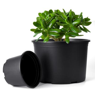 China European style durable material indoor round gallon planter plastic handmade flower pot for home decor for sale