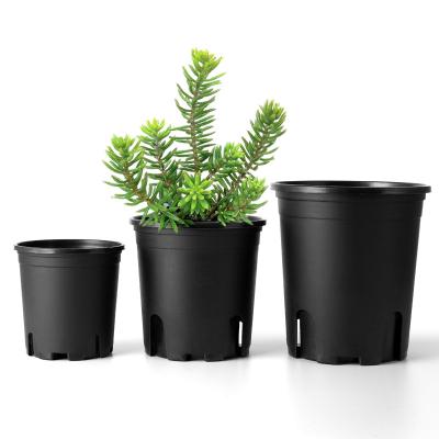 China Durable Material Round Planting Pot Plastic Garden Flower Pot for sale