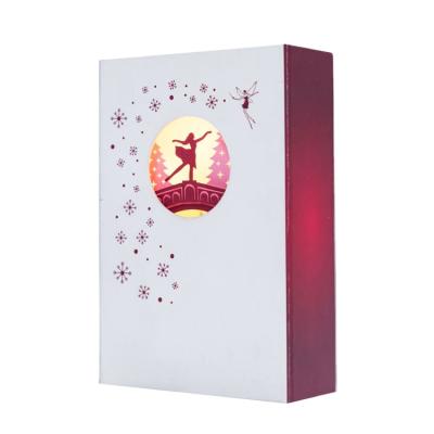 China Recycled Music Box Custom Logo LED Materials Valentine's Day Gift Box Creative Light Christmas Gift Box for sale