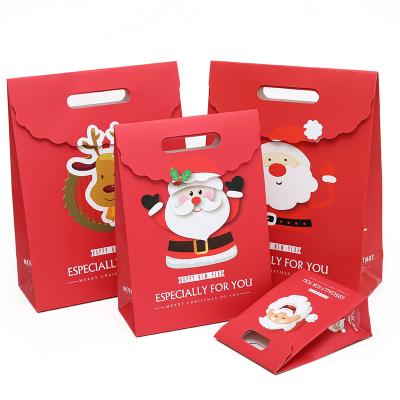 China Factory Direct Sales Recycled Packaging Materials Hot Custom Christmas Gift Paper Bag With Logo for sale