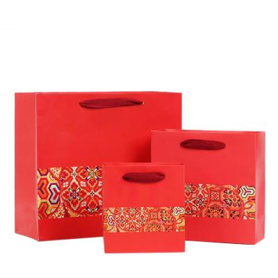 China Recycled gift box wine gift shopping bag and materials factory wholesale luxury gift bags wedding bags for sale