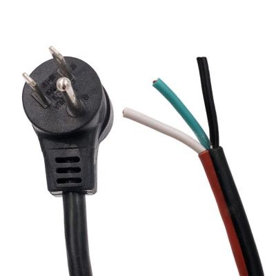 China Consumer Electronics NEMA 5-15P 45 Degree Angled Power Cord Other End Stripped for sale