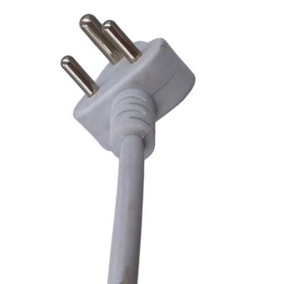 China Home Appliance 6A South Africa 3 Terminal Plug AC Power Cords for sale