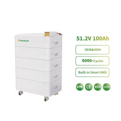 China Home Appliances Onesun Original Design Lifepo4 Stacked Lithium Ion Battery Energy Storage Battery Pack for sale