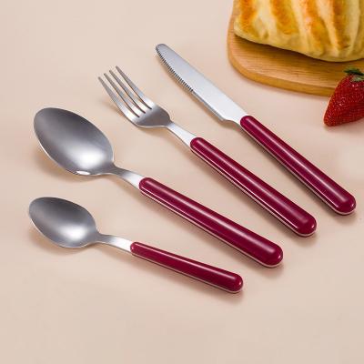 China Sustainable Eco-friendly Portable Sliver Plated Stainless Steel Spoon Set Flatware Series To Wedding Cutlery for sale