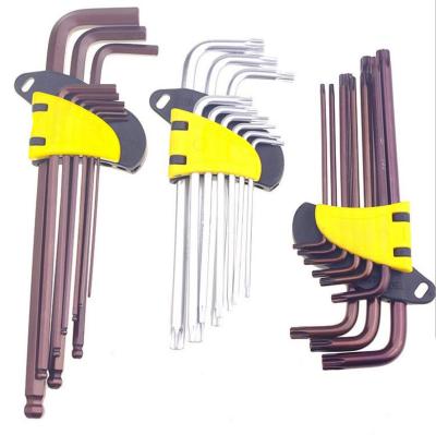 China Hex Wrench 9pcs Stainless Steel Allen Ball End Wrench Set for sale