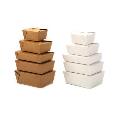 China Creative Biodegradable Cheap Price Food Grade Cardboard Fast Food Paper Packaging Box for sale