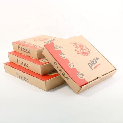 China Recyclable High Quality Custom Printed Corrugated Cardboard Pizza Packaging Box With Logo for sale