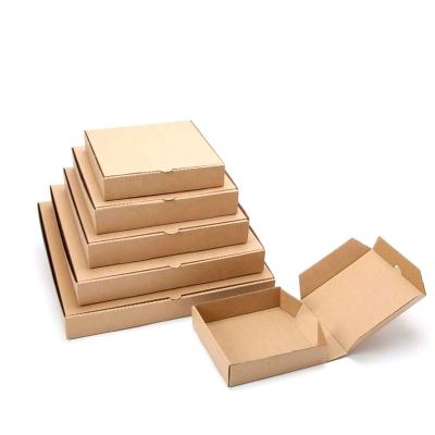 China Recycled Materials Wholesale Recyclable Custom Logo Printed Rectangular Corrugated Paper Pizza Box for sale