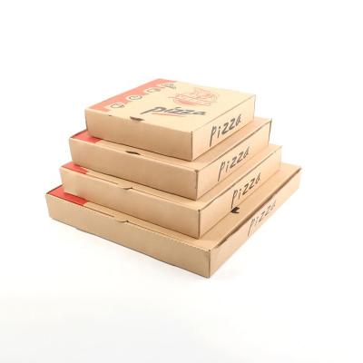 China Wholesale Customized Free Bulk Printed Disposable Pizza Box Design Cheap Paper Pizza Boxes for sale