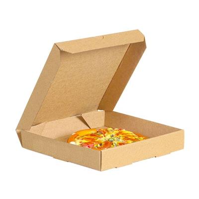 China Recycled Materials Wholesale Supplier Cheap 10 Inch Design Printing Packaging Custom Printed Food Takeaway Triangle Paper Cardboard Bamboo Pizza Box for sale