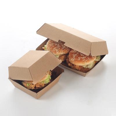 China Large Recycled Materials Clamshell Burger Take Out Cardboard , Hot Dog Paper Packaging Box for sale