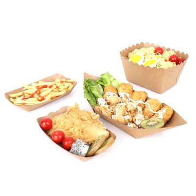 China China Alibaba Supplier Recyclable Disposable Custom Printed Cardboard Food Paper Trays for sale