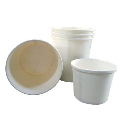 China 8 12 16 Disposable Disposable 24 32 Ounce Paper Noodle Bowl Hot Soups With Lid, To Go Cups Paper Soup Containers With Lids for sale