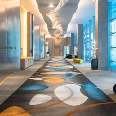 China Chinese Style Washable 100% Nylon Material Printed Carpet Hotel Carpet for sale