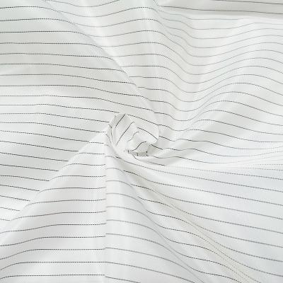 China Cleanroom 5mm Stripe Antistatic ESD Fabrics 98% Polyester 2% Conductive Carbon en venta