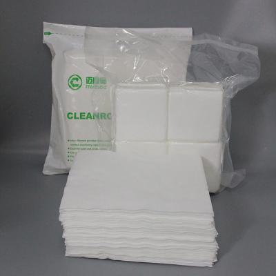 China Thermische Scherpe Cleanroom Microfiber veegt Pluksel af - vrije Microfiber-Klasse 1000 Te koop