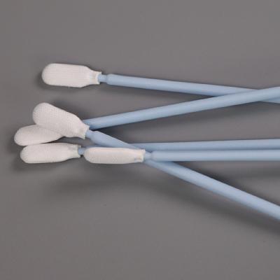 China 100mm Microfiber Polyester Tipped Swabs No Chemical Reaction Cleanroom Swab for sale