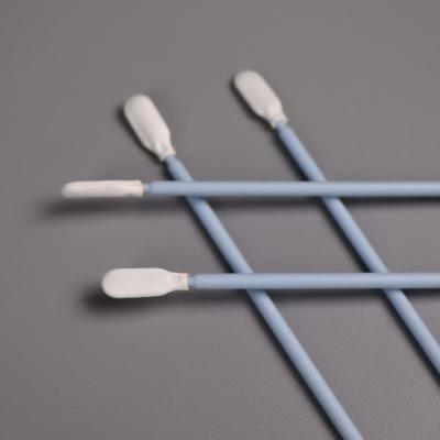 China Disposable Plastic Handle Tip Cleaning Swabs Industrial Spun Polyester Swab For Electronics for sale