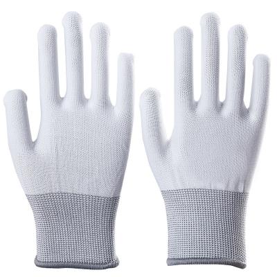 China Witte Pu-Deklaagcleanroom Gloves het Antistatische ESD de Veiligheid van de de Koolstofvezel van de het Werkvuisthandschoen Hete Verkopen Te koop