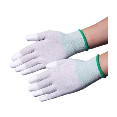 China Het stofbewijs breit de Met een laag bedekte Cleanroom Nylon Handschoenen van de het Werkhand van de Handschoenenpolyester Te koop