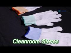 white pu coating cleanroom gloves anti static esd work mitten carbon fiber safety hot selling