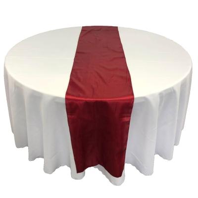 China Stripe Factory Satin Table Runner Fancy Wedding Event Banquet Decorative Tablecloth Runner for sale