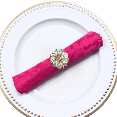 China Polyester factory sale cheap restaurant hotel wedding polyester tablecloth napkin for sale