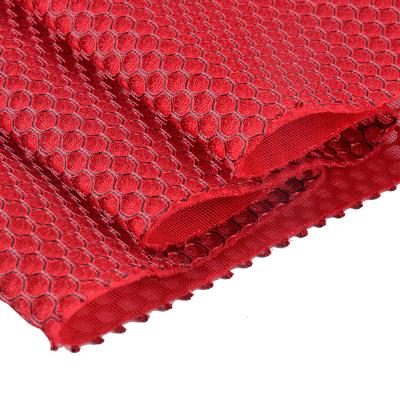 China 100% Custom Made Mesh Fabric For Mattress Soft 3d Air Mesh Polyester Honeycomb 3d Spacer Memory Mesh Fabric for sale