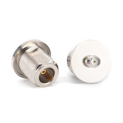 China Frequency Up To DC~3GHz RF Coaxial Connector Adapter N High Performance Female To SMA Female Bulkhead for sale