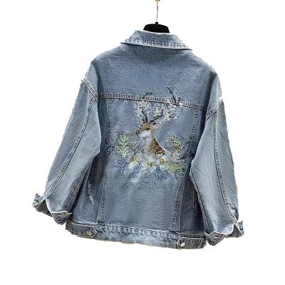 China 2021 New Arrival Fashion Breathable Denim Jacket Wholesale Washed Custom Blue Men Denim Lattice Jackets for sale