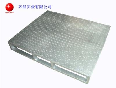 China Stackable Splinter Free Galvanized Steel Pallets Fire proof 2 or 4 Way Entry for sale