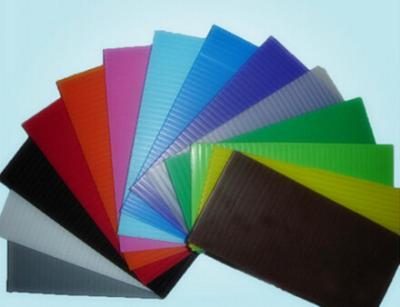 China Reusable Non - Toxic 6mm 10mm PP Hollow Sheet Corrugated Plastic Sheets 4x8 for sale