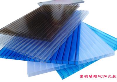 China OEM Fireproof Polycarbonate Hollow Sheet PC Sun Sheet For Roof Greenhouse for sale