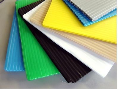 China White / Black / Blue 4mm corrugated plastic sign board Coroplast Sheets for sale