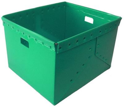 China Customized Rigid Big Folding PP Corrugated Plastic Boxes For Agriculture Packing for sale