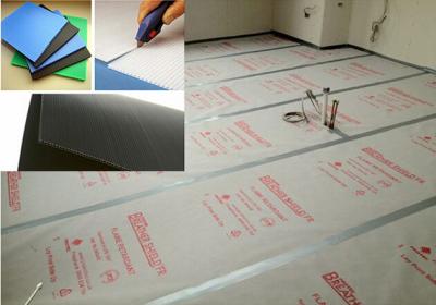 China 2mm - 12mm Correx Floor Protection Sheets Hard Door protection for sale