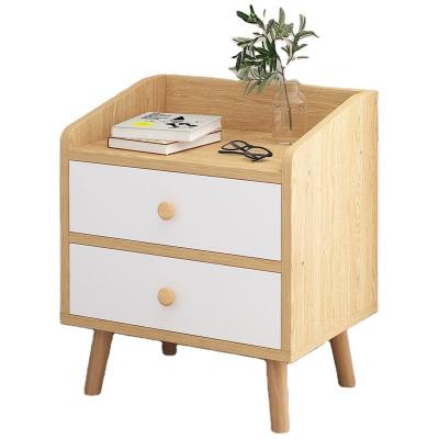 China (Size) Small Adjustable Wooden Bedside Table Drawer Nightstand Table for sale