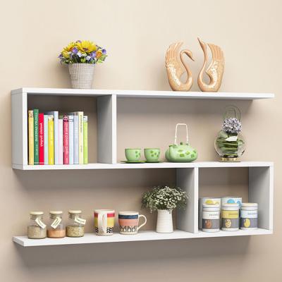 China The sustainable storage rack is made of wood that can hold books, plants other items. It is very convenient to use xieyoufeg8 wall space for sale