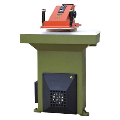 China Easy Operation Refurbished Atom Swing Arm Leather Footwear Cutting Machine Used Sole Clicking Shoe Cutting Machine for sale