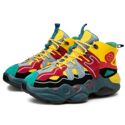 China Cushioning Factory Price Mens Basketball High Top Platform Casual Sports Sneakers Shoes, Provide Sample for sale