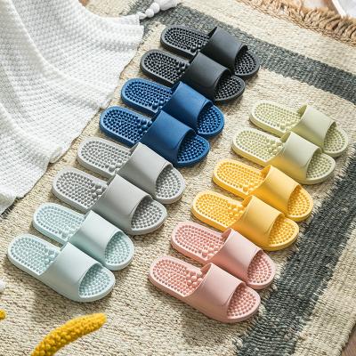 China Anti-odor Superstarer PVC Bathroom Slippers Massage Couples Health Soft Comfortable Slippers for sale