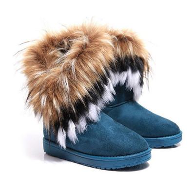 China Superstarer Women Winter Breathable Fur Boots Wholesale Warm High Quality Snow Fur Boot for sale