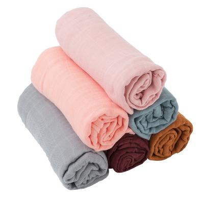 China Antistatic 70% 30% Cotton Bamboo Muslin Wrap Blankets, Baby Wrap Blanket, Baby Muslin Wrap Blanket for sale