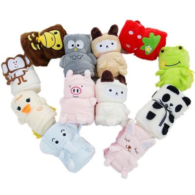 China Air-conditioned Office Nap Blanket Cartoon Baby Blanket Anti-static Soft Flannel Blanket Roll for sale